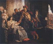 Wojciech Gerson Pozegnanie Jana III z rodzina przed wyprawa wiedenska oil painting on canvas